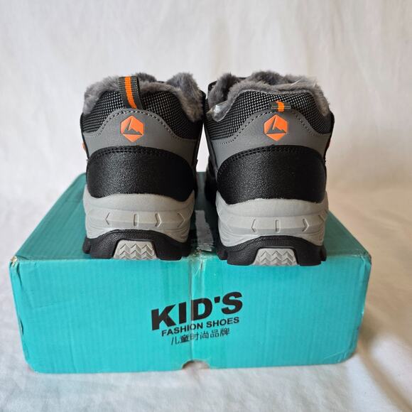 Kid's Fashion Shoes Hiking Kids 1.5 (EU 33) Gray Black Antiskid NIB - Picture 6 of 14